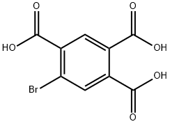 5-bromobenzene-1,2,4-tricarboxylic acid Structure