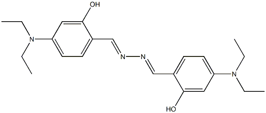 2,2'-[1,2-hydrazinediylidenedi(methylylidene)]bis[5-(diethylamino)phenol] 구조식 이미지