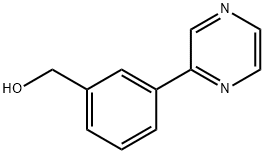 (3-(PYRAZIN-2-YL)PHENYL)METHANOL 구조식 이미지