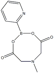 6-methyl-2-pyridin-2-yl-1,3,6,2-dioxazaborocane-4,8-dione Structure