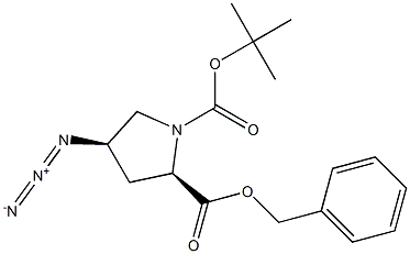 (4R)-1-Boc-4-azido-D-proline benzyl ester Structure