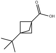 Bicyclo[1.1.1]pentane-1-carboxylic acid, 3-(1,1-dimethylethyl)- Structure