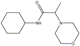 N-cyclohexyl-2-morpholin-4-ylpropanamide Structure