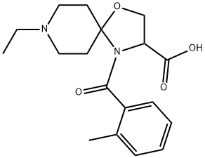 8-ethyl-4-(2-methylbenzoyl)-1-oxa-4,8-diazaspiro[4.5]decane-3-carboxylic acid Structure