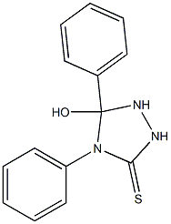 5-hydroxy-4,5-diphenyl-1,2,4-triazolidine-3-thione Structure