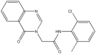 N-(2-chloro-6-methylphenyl)-2-(4-oxoquinazolin-3-yl)acetamide Structure