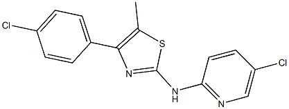 4-(4-chlorophenyl)-N-(5-chloropyridin-2-yl)-5-methyl-1,3-thiazol-2-amine Structure