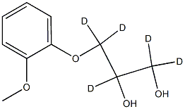 1,1,2,3,3-pentadeuterio-3-(2-methoxyphenoxy)propane-1,2-diol Structure