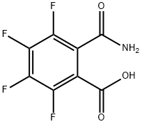 Benzoic acid, 2-(aminocarbonyl)-3,4,5,6-tetrafluoro- Structure