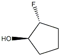 Cyclopentanol, 2-fluoro-, trans- 구조식 이미지