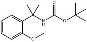 tert-Butyl N-[2-(2-methoxyphenyl)propan-2-yl]carbamate 구조식 이미지