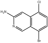 8-bromo-5-chloroisoquinolin-3-amine Structure