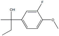 2-(3-fluoro-4-methoxyphenyl)butan-2-ol Structure