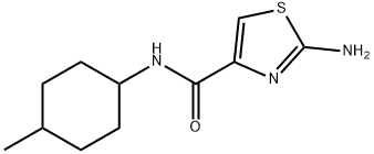 4-Thiazolecarboxamide, 2-amino-N-(4-methylcyclohexyl)- Structure