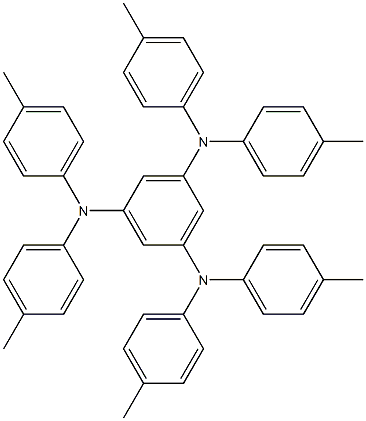 1,3,5-Benzenetriamine, N,N,N',N',N'',N''-hexakis(4-methylphenyl)- Structure