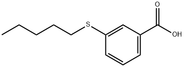 3-(n-Pentylthio)benzoic acid Structure