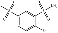 2-bromo-5-methylsulfonylbenzenesulfonamide Structure
