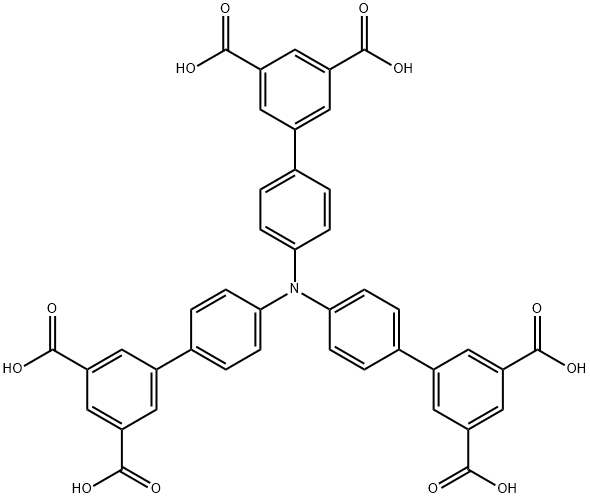 4',4''',4'''''-nitrilotris(([1,1'-biphenyl]-3,5-dicarboxylic acid)) 구조식 이미지