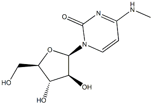 2(1H)-Pyrimidinone, 1-b-D-arabinofuranosyl-4-(methylamino)- Structure