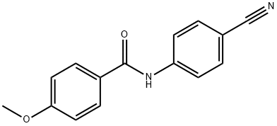 N-(4-cyanophenyl)-4-methoxybenzamide Structure