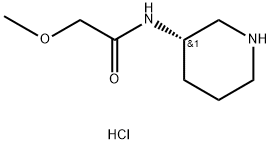 (S)-2-Methoxy-N-(piperidin-3-yl)acetamide hydrochloride Structure