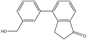 4-[3-(hydroxymethyl)phenyl]-2,3-dihydroinden-1-one Structure