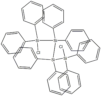 Tetrasilane, 1,4-dichloro-1,1,2,2,3,3,4,4-octaphenyl- 구조식 이미지