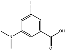 3-(Dimethylamino)-5-fluorobenzoic acid Structure