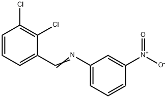 N-(2,3-dichlorobenzylidene)-3-nitroaniline 구조식 이미지