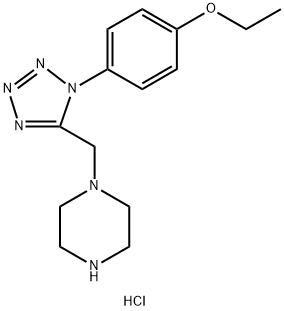 1-{[1-(4-ethoxyphenyl)-1H-tetrazol-5-yl]methyl}piperazine dihydrochloride 구조식 이미지