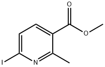 6-Iodo-2-methyl-nicotinic acid methyl ester 구조식 이미지