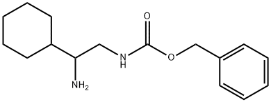 benzyl N-(2-amino-2-cyclohexylethyl)carbamate 구조식 이미지