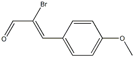 2-Propenal, 2-bromo-3-(4-methoxyphenyl)- 구조식 이미지