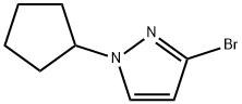 3-bromo-1-cyclopentylpyrazole 구조식 이미지
