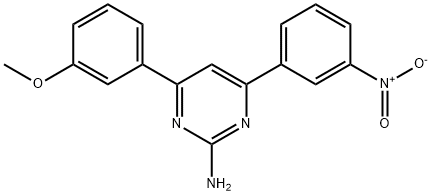 4-(3-methoxyphenyl)-6-(3-nitrophenyl)pyrimidin-2-amine Structure