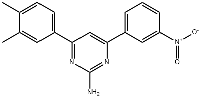 4-(3,4-dimethylphenyl)-6-(3-nitrophenyl)pyrimidin-2-amine Structure