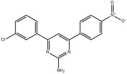 4-(3-chlorophenyl)-6-(4-nitrophenyl)pyrimidin-2-amine Structure
