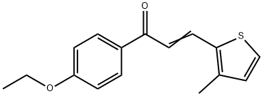(2E)-1-(4-ethoxyphenyl)-3-(3-methylthiophen-2-yl)prop-2-en-1-one 구조식 이미지