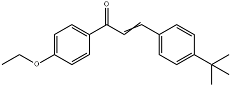 (2E)-3-(4-tert-butylphenyl)-1-(4-ethoxyphenyl)prop-2-en-1-one 구조식 이미지