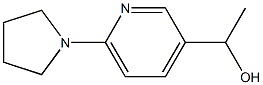 1-(6-Pyrrolidin-1-yl-pyridin-3-yl)-ethanol Structure