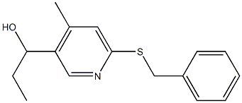 1-(6-Benzylsulfanyl-4-methyl-pyridin-3-yl)-propan-1-ol Structure