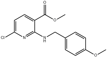 methyl 6-chloro-2-((4-methoxybenzyl)amino)nicotinate Structure