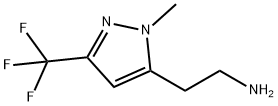 2-(1-methyl-3-(trifluoromethyl)-1H-pyrazol-5-yl)ethan-1-amine 구조식 이미지