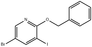 2-(benzyloxy)-5-bromo-3-iodopyridine 구조식 이미지