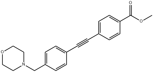 METHYL 4-((4-(MORPHOLINOMETHYL)PHENYL) ETHYNYL)BENZOATE 구조식 이미지