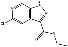 ETHYL 5-CHLORO-1H-PYRAZOLO[3,4-C]PYRIDINE-3-CARBOXYLATE Structure