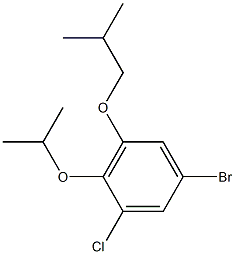 5-bromo-1-chloro-3-isobutoxy-2-isopropoxybenzene Structure