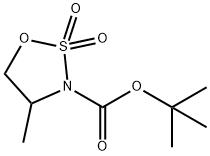 3-Boc-4-methyl-2,2-dioxo-[1,2,3]oxathiazolidine 구조식 이미지