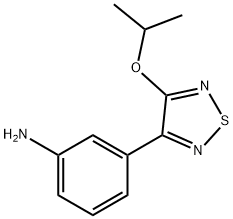 3-(4-Isopropoxy-[1,2,5]thiadiazol-3-yl)-phenylamine Structure