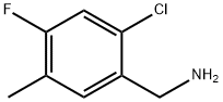 2-Chloro-4-fluoro-5-methylbenzylamine 구조식 이미지